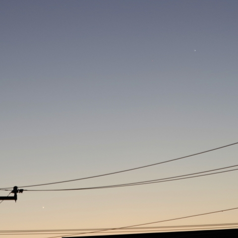 １１月７日早朝の水星とスピカ
