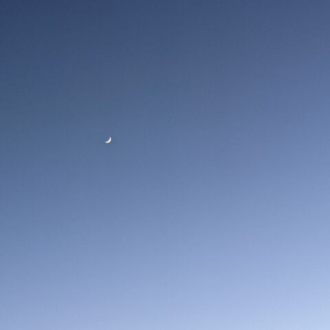 月齢4の月と木星part2