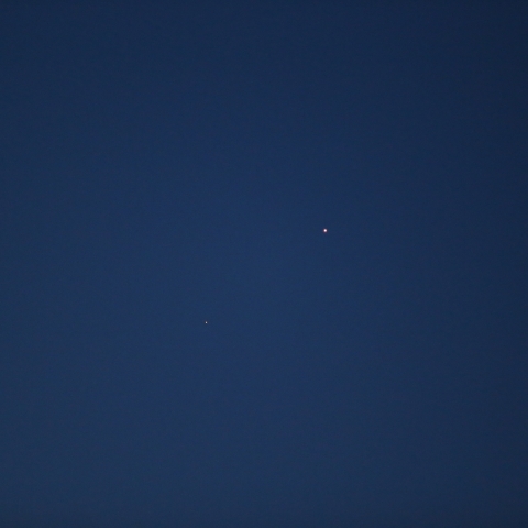 2022/0603早朝の木星と火星