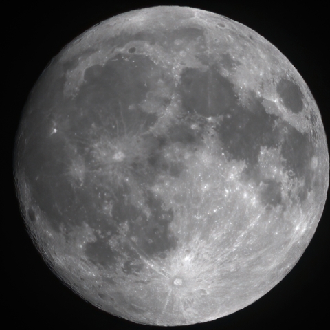 6/13の月（月齢14）