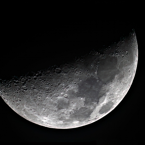 7/6の月（月齢7）