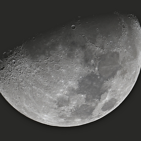 7/8の月（月齢９）