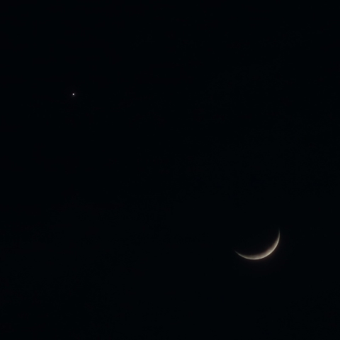 4/23の月と金星の接近
