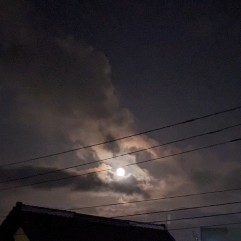 7/3の月（月齢15、20:39）