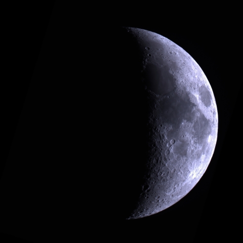 7/24の月（月齢７）