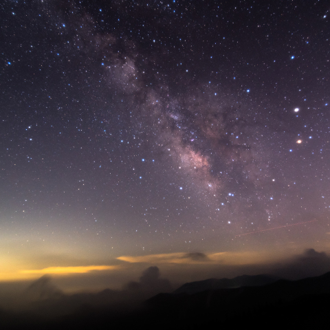 天の川と雲海（渋峠）