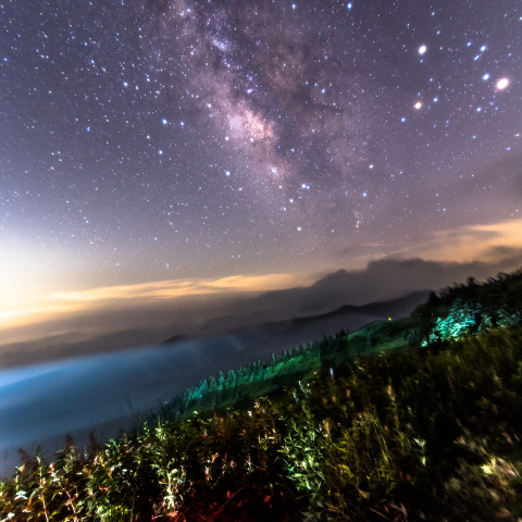 天の川と雲海（渋峠）