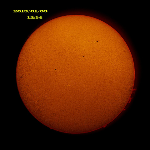 2013.01.03の太陽