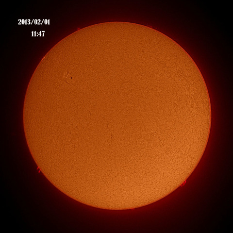 2013.2.1の太陽