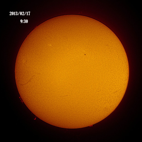 2013.2.17の太陽