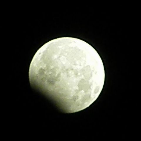 元旦の月食＠多摩川園にて