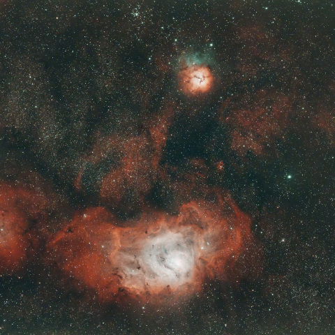 干潟星雲　にゃんこ星雲　三裂星雲