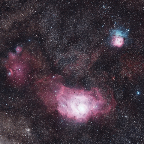 干潟星雲　にゃんこ星雲　三裂星雲