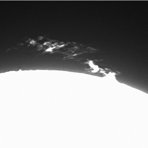 太陽プロミネンスの変化（３）