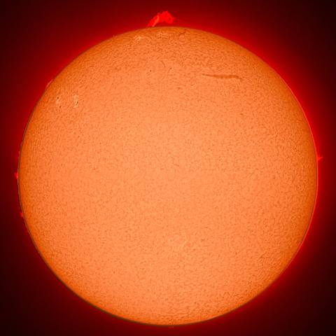 大きなプロミネンス