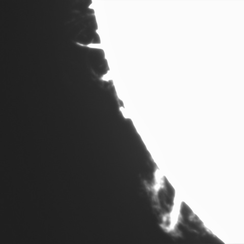 1月5日の太陽①（南東縁）