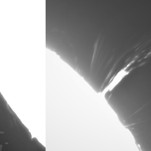 1月30日の太陽②（3559　噴出現象）