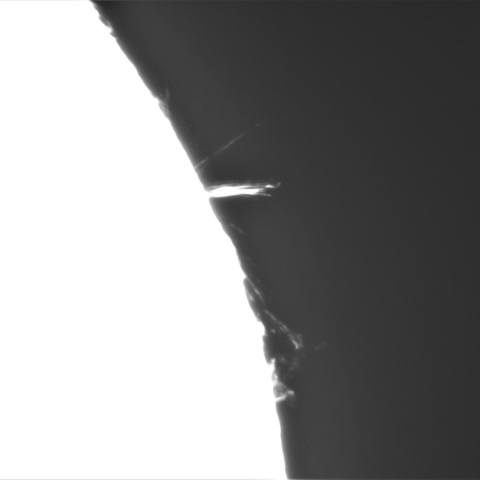 3月2日の太②（プロミネンス 北西縁）