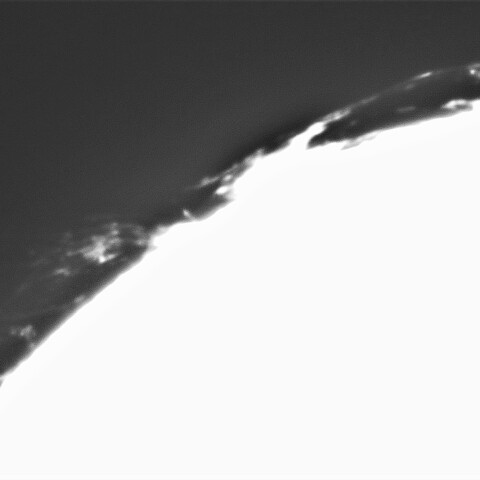3月4日の太①（プロミネンス 南東縁 90°右回転）