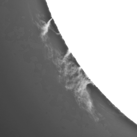 3月24日の太陽③（プロミネンス 南東縁）