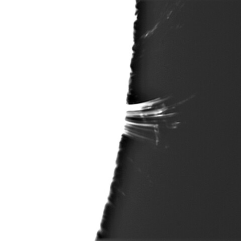 3月29日の太陽②（3615の小規模噴出　辺縁部拡大）