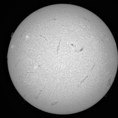 4月10日の太陽①（前正面）