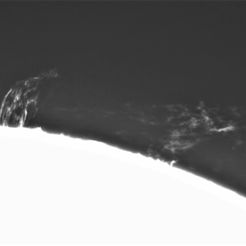 4月17日の太陽④（プロミネンス 北端）