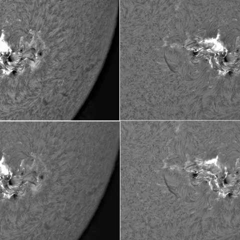 5月10日の太陽③（3664　X3.9フレア）