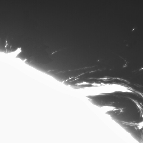 6月11の太陽③（ポストフレアループXX Ⅳ）　