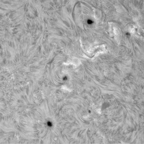 7月26日の太陽②（3767，3765，3766，3764，3763）