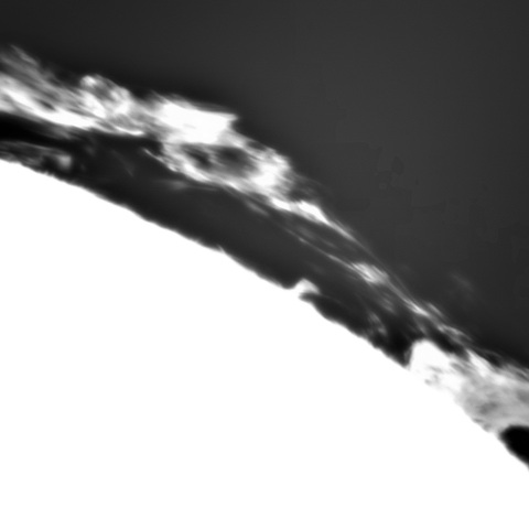 8月4日の太陽③（プロミネンス南西縁）