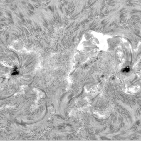 8月7日の太陽③（3774　Ｃ5.7フレア）