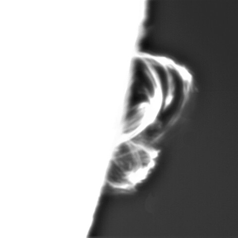 8月14日の太陽①（プロミネンス3777）