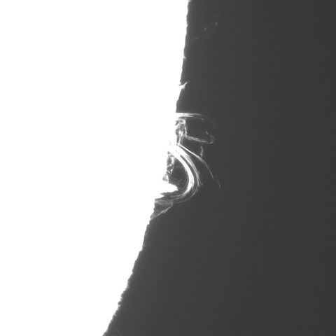 9月13日の太陽②（ポストフレアループXXXⅠ南西縁 3811）