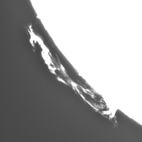 10月02日の太陽➀（プロミネンス　南東縁）　