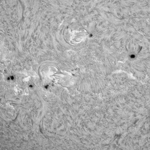 10月27日の太陽①（3873，3872，3869，3876，3868，3866，3865）　