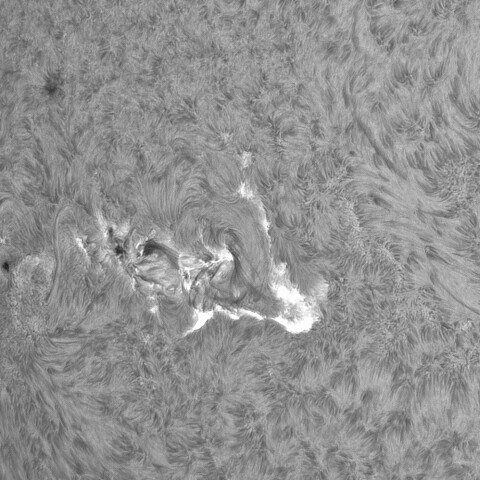 11月4日の太陽①（3886，3884，3883M3.8フレア）　