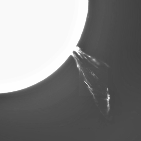 11月7日の太陽②（プロミネンス噴出南西縁）　