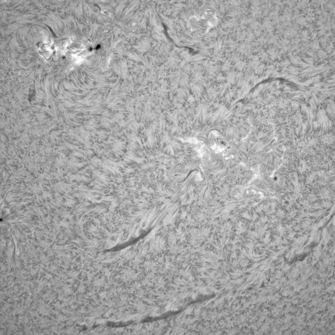 1月7日の太陽① (正面)
