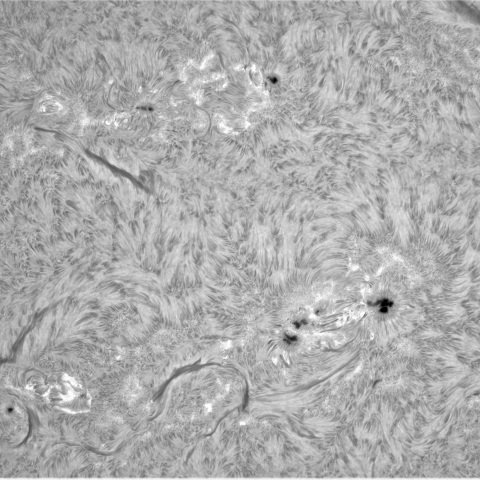1月21日の太陽 （正面）