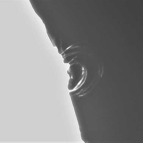 2月24日の太陽②（ポストフレアループXXXⅥ ）