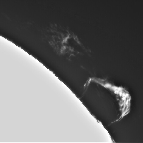 3月25日の太陽①（プロミネンス北西縁）