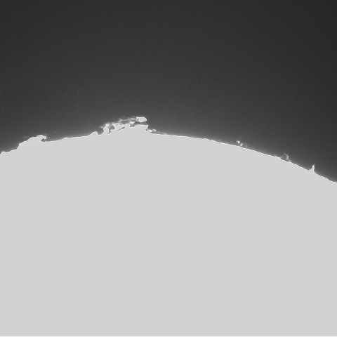 3月30日の太陽➂（東縁　90°右回転）