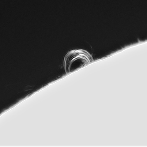 4月19日の太陽(ポストフレアループXXX Ⅸ)