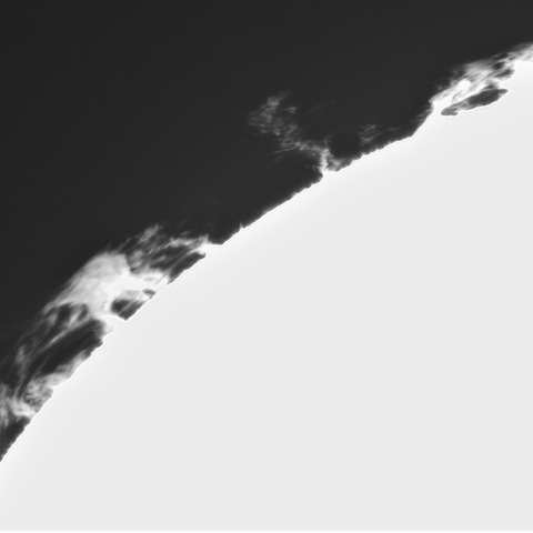 4月27日の太陽➂(プロミネンス 北西縁 ）