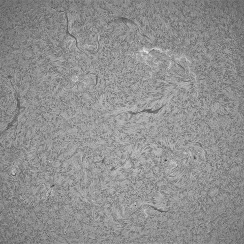 4月27日の太陽①(黒点帯 ）