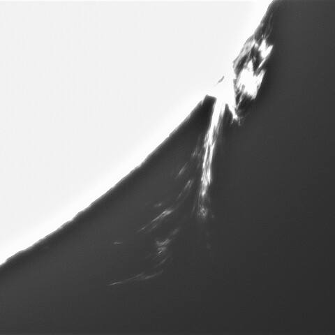 6月18日の太陽➂（プロミネンス南西縁）