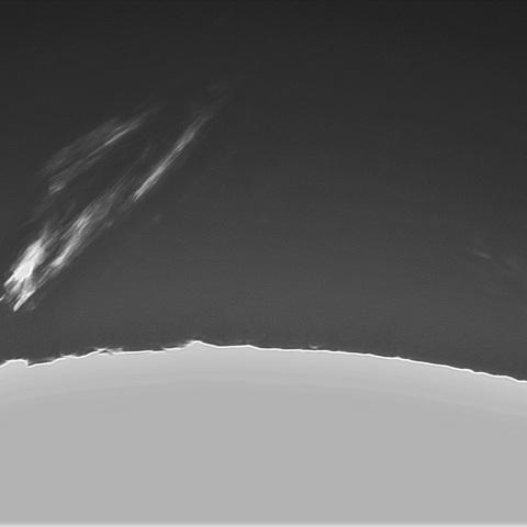 6月20日の太陽②（プロミネンス西縁）