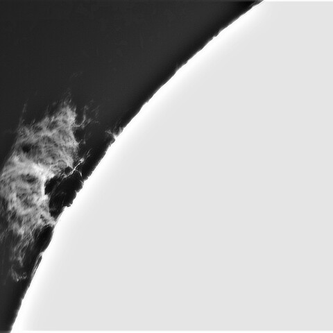 7月12日の太陽②（プロミネンス北東縁）