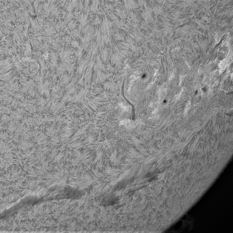 9月3日の太陽➃（南西面）